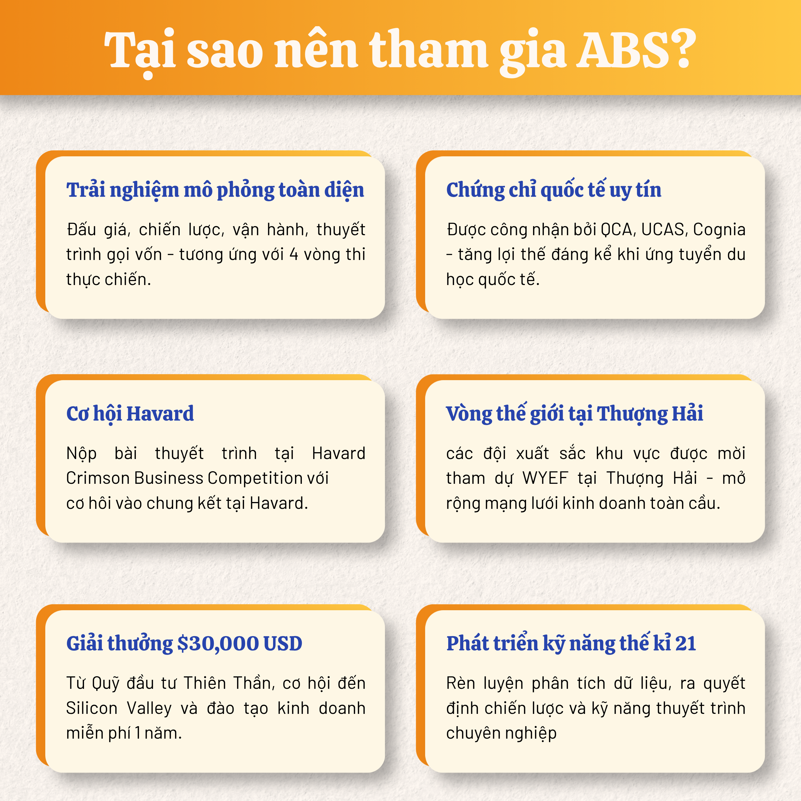 Westminster Academy đồng hành tuyển sinh ABS 2026 (Bảng Junior & Senior) 2 Tuyen sinh ABS 2026